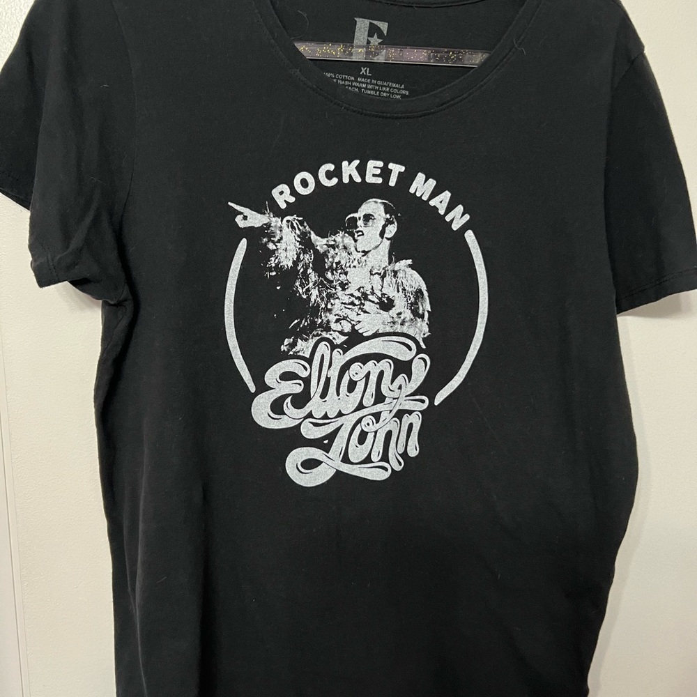 Rocket Man Black T-Shirt